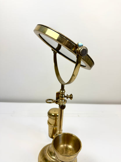 Antique or Vintage Brass Shaving Mirror