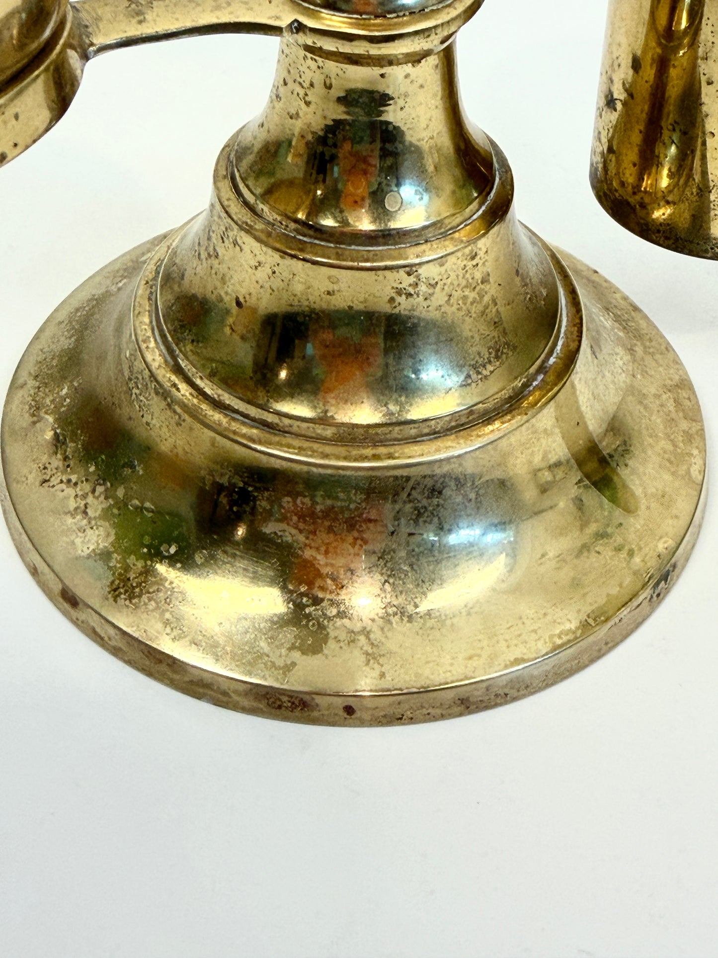 Antique or Vintage Brass Shaving Mirror