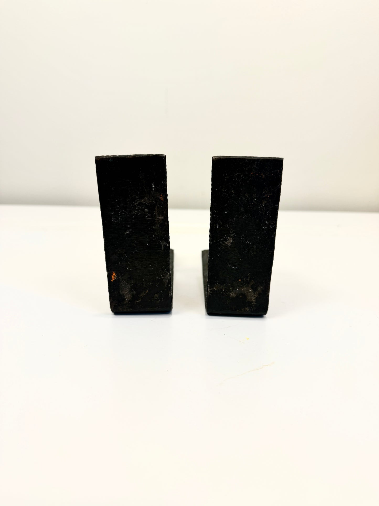 Vintage Cast Iron Scroll Bookends