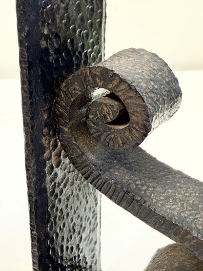 Vintage Cast Iron Scroll Bookends
