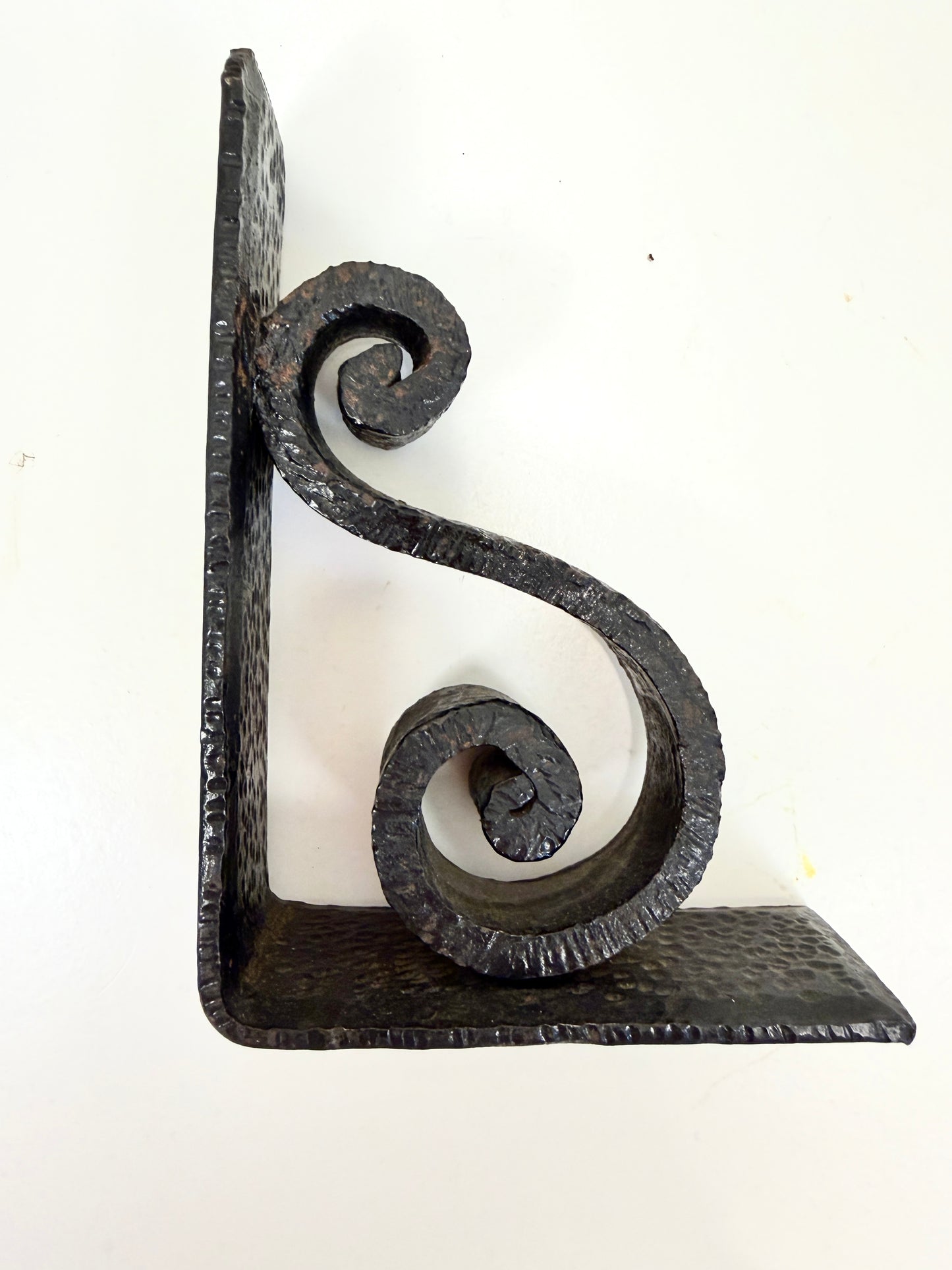 Vintage Cast Iron Scroll Bookends