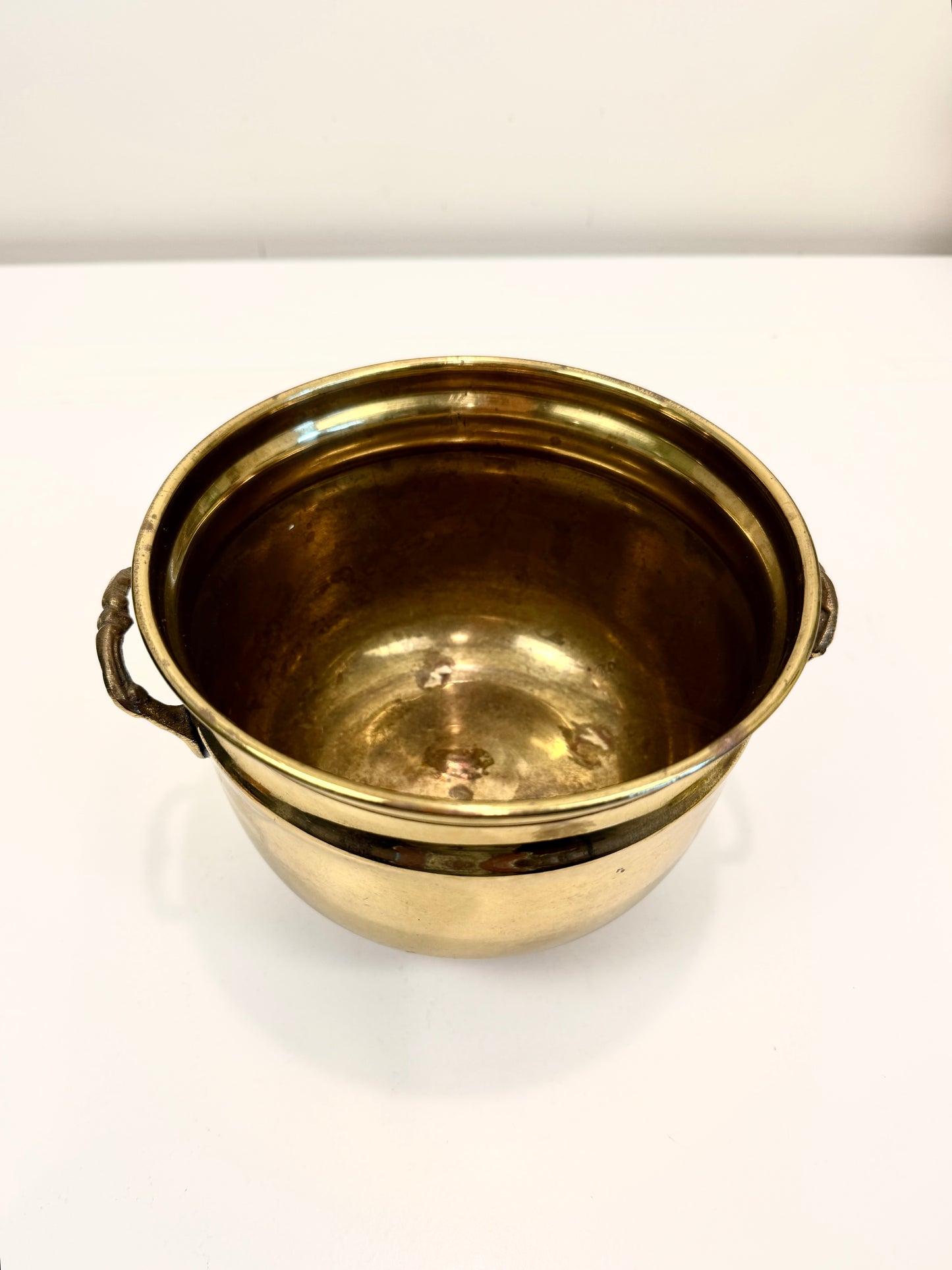 Vintage Brass Planter Pot