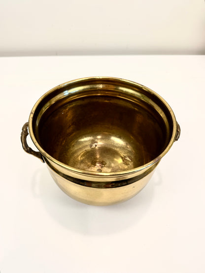 Vintage Brass Planter Pot