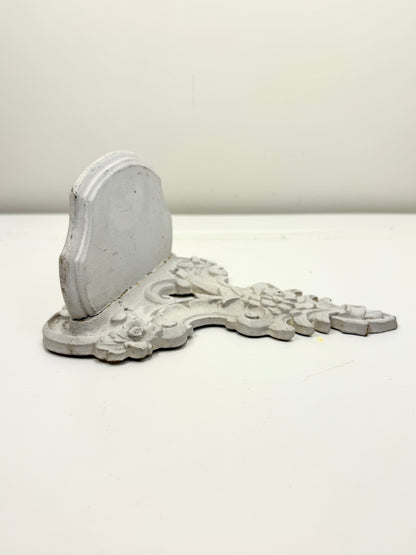 Vintage Shelf:  White Wood Carved