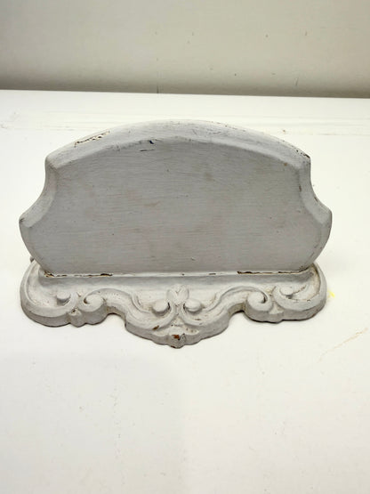 Vintage Shelf:  White Wood Carved