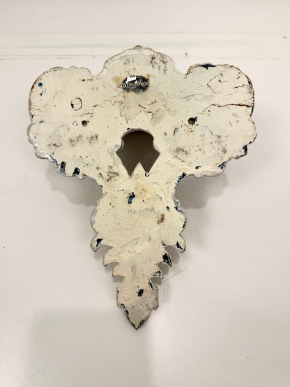 Vintage Shelf:  White Wood Carved