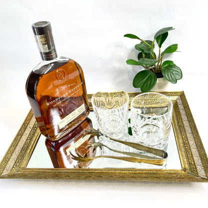 Vintage Mirrored Tray
