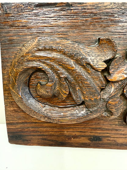 Antique Wood Salvage: Carved Pediment