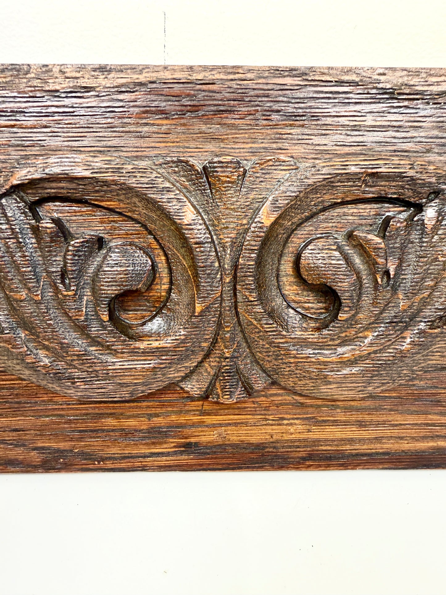 Antique Wood Salvage: Carved Pediment