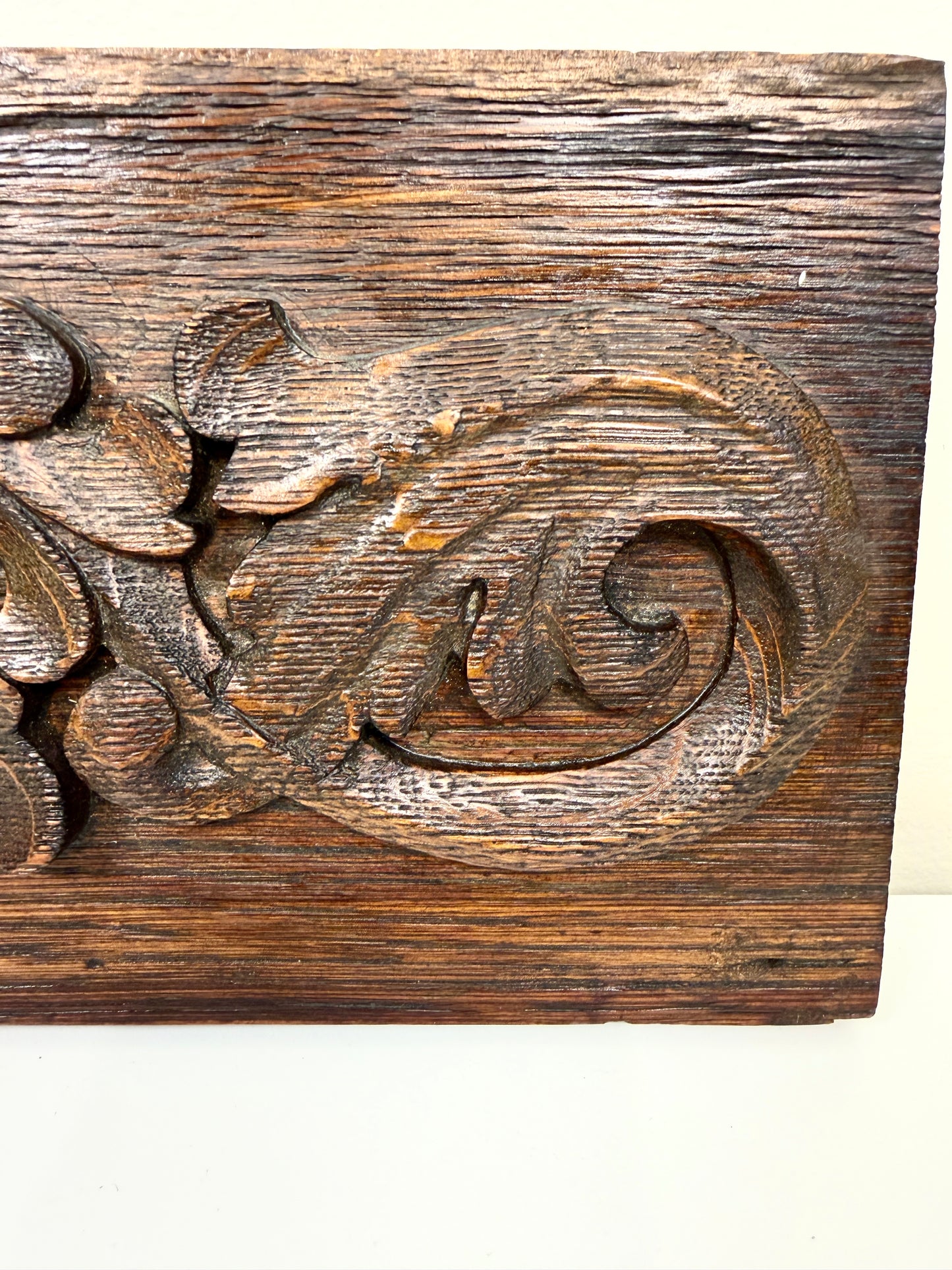 Antique Wood Salvage: Carved Pediment
