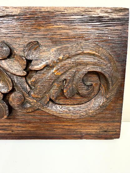 Antique Wood Salvage: Carved Pediment
