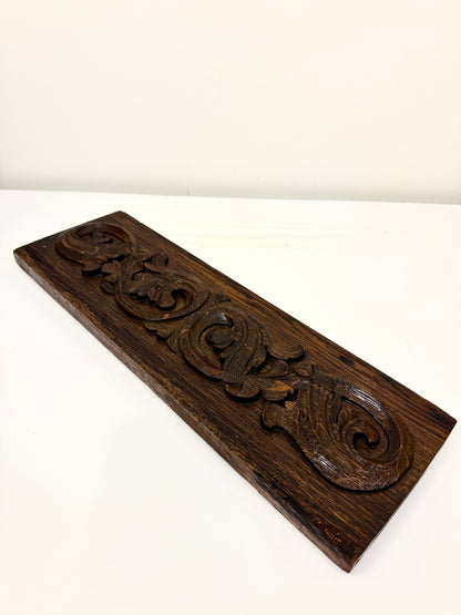Antique Wood Salvage: Carved Pediment