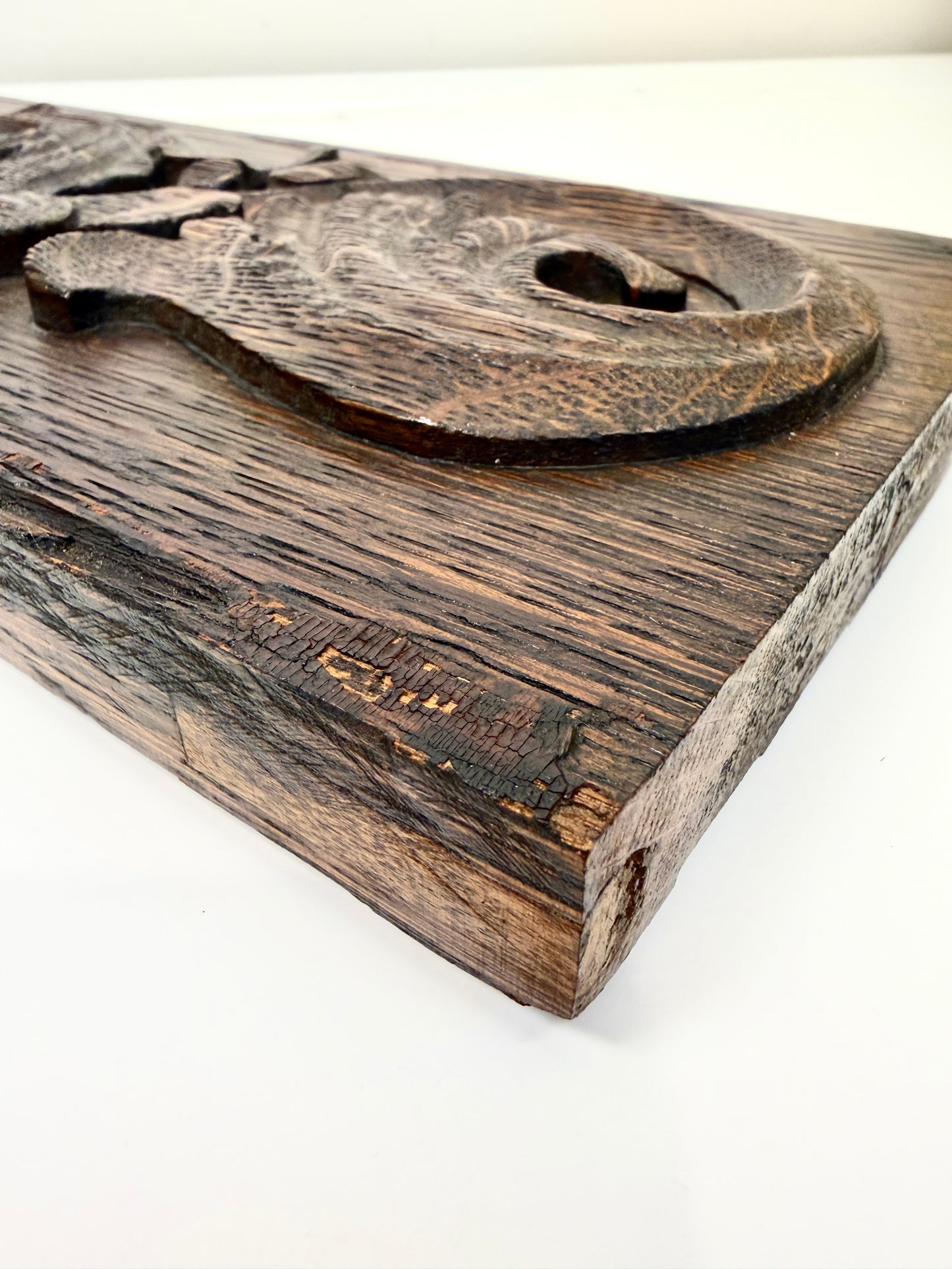 Antique Wood Salvage: Carved Pediment