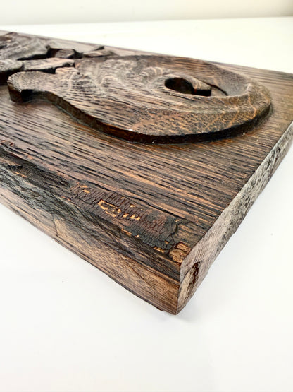 Antique Wood Salvage: Carved Pediment