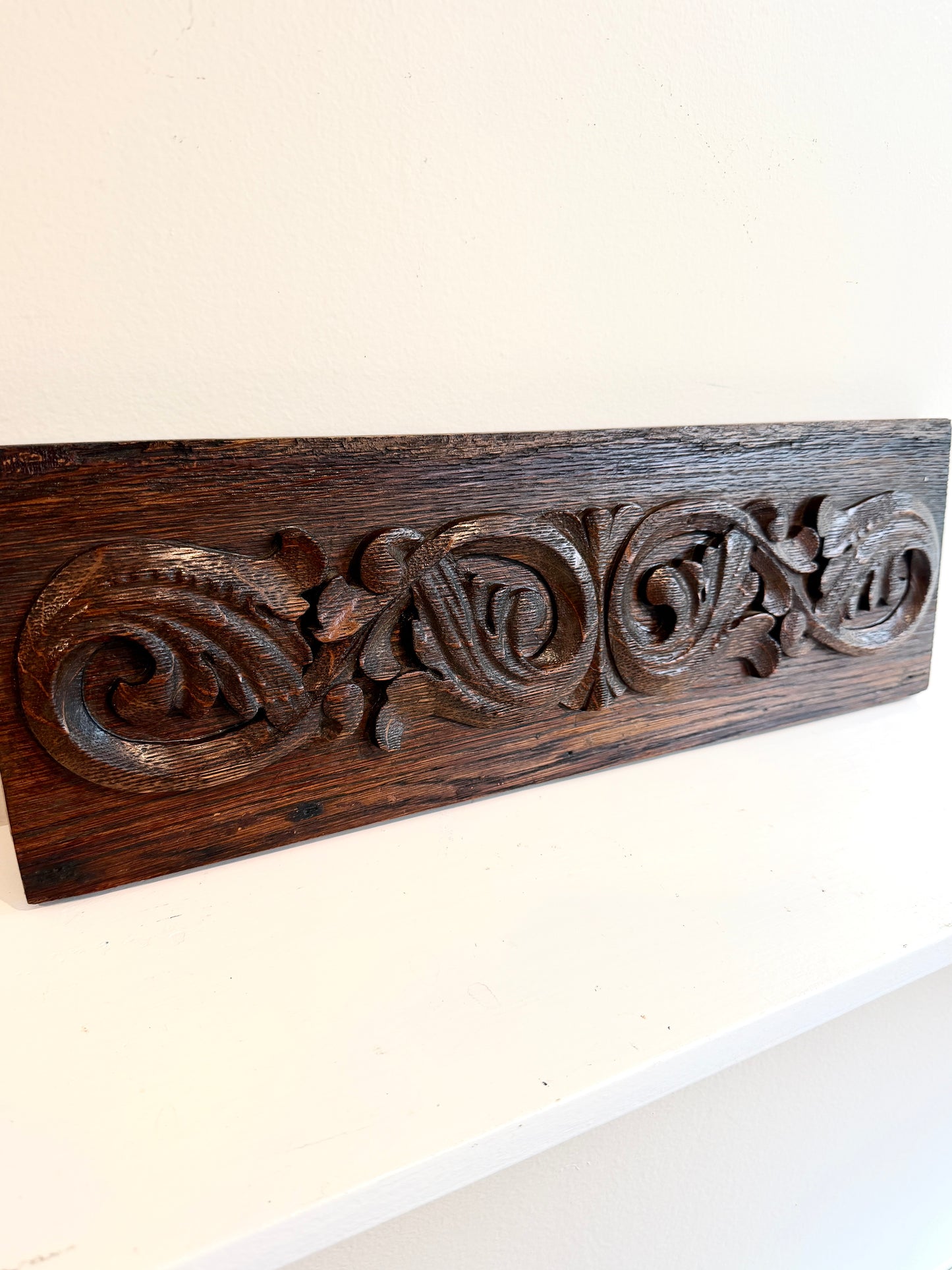 Antique Wood Salvage: Carved Pediment