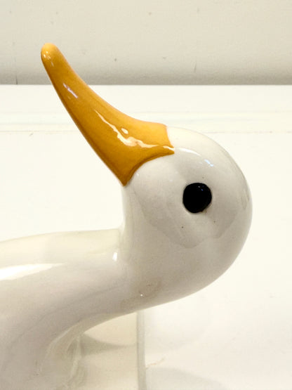 Vintage Duck Hook: Ceramic