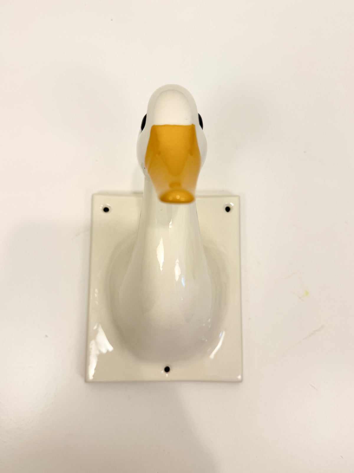 Vintage Duck Hook: Ceramic