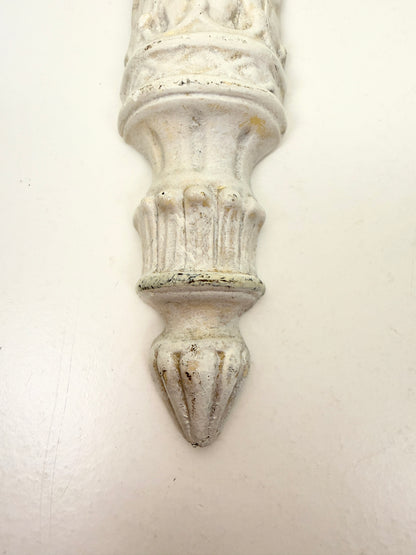 Vintage Wall Shelf: White Demilune