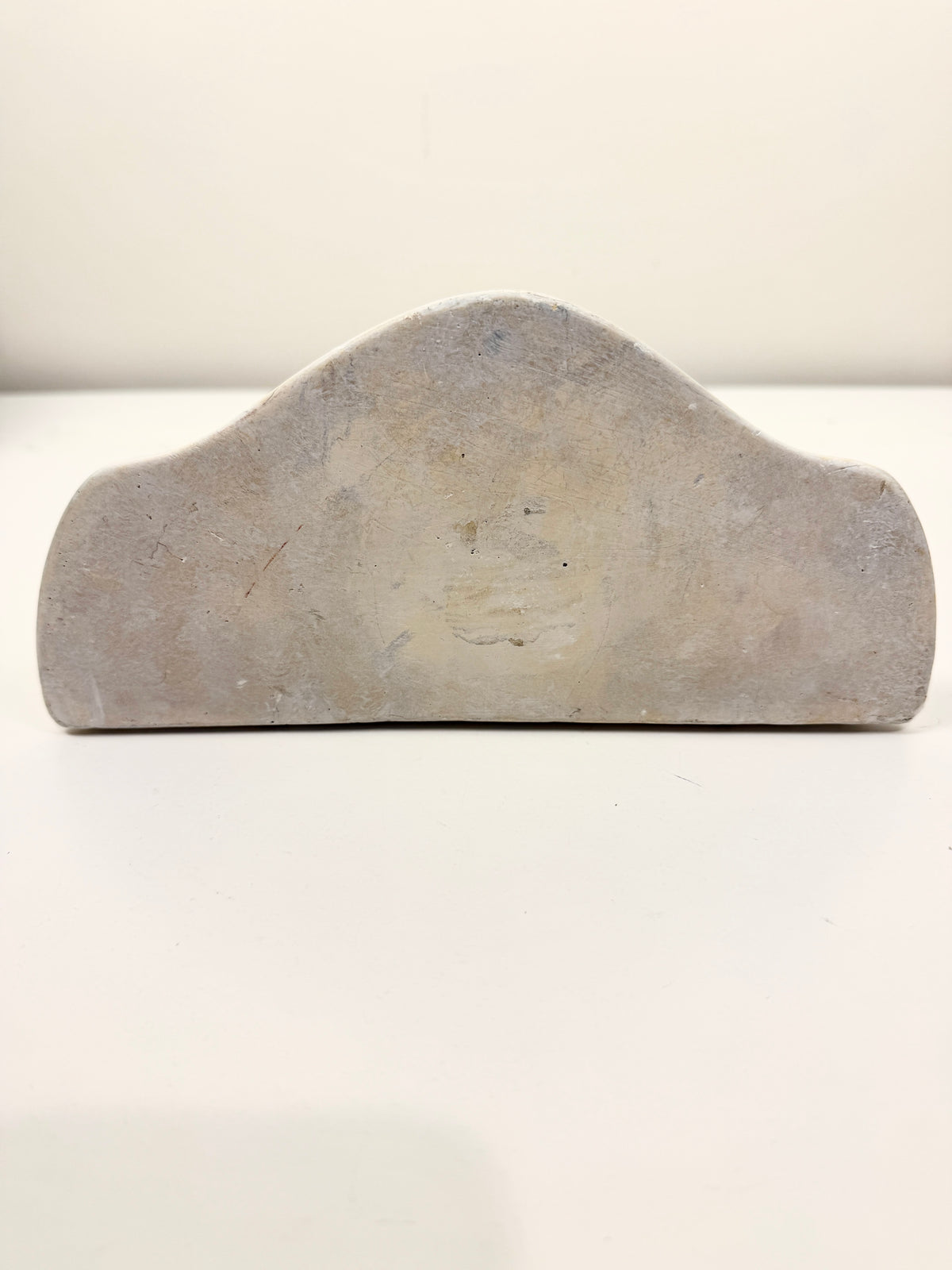 Vintage Wall Shelf: White Demilune