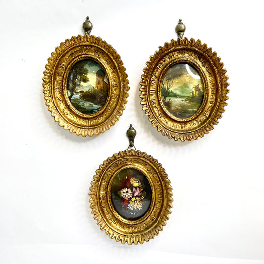 Vintage Italian Oil Paintings