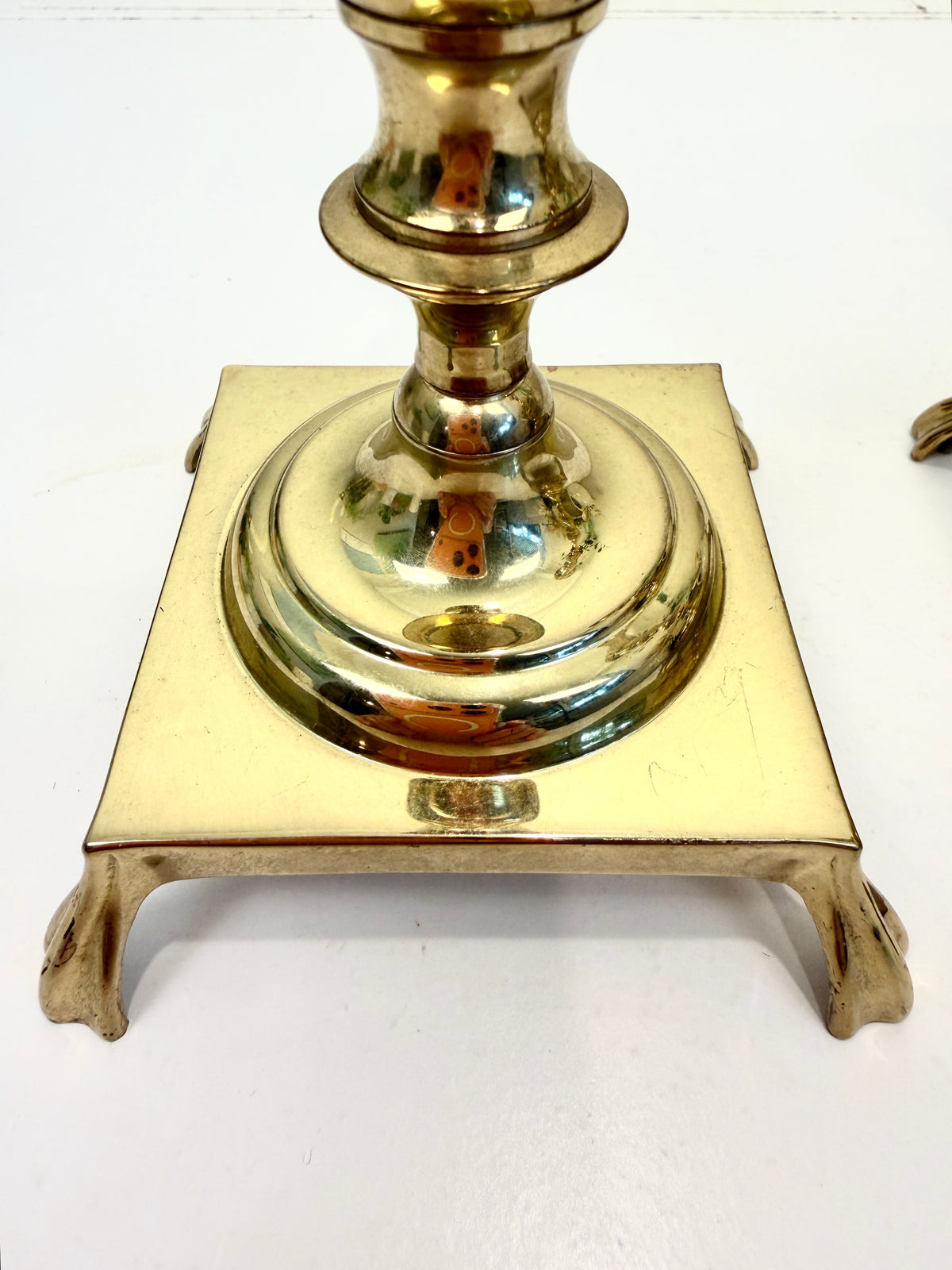 Vintage Brass Candlestick Pair