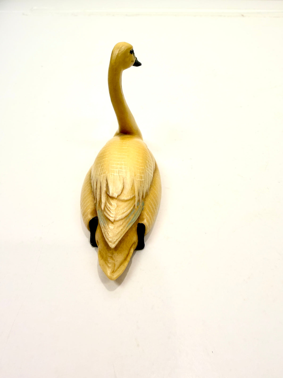 Vintage Miniature Swan:  Hand Carved Italy