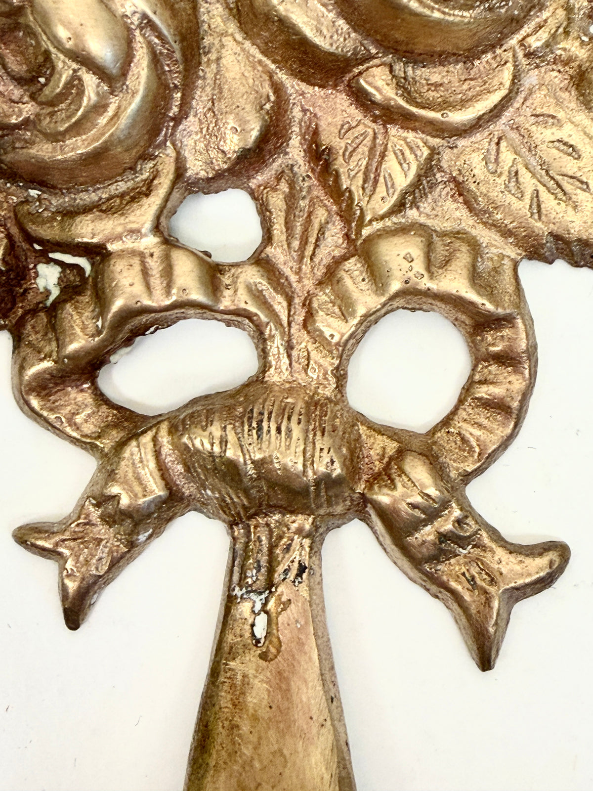 Vintage Brass Double Candle Holder: Wall Sconce