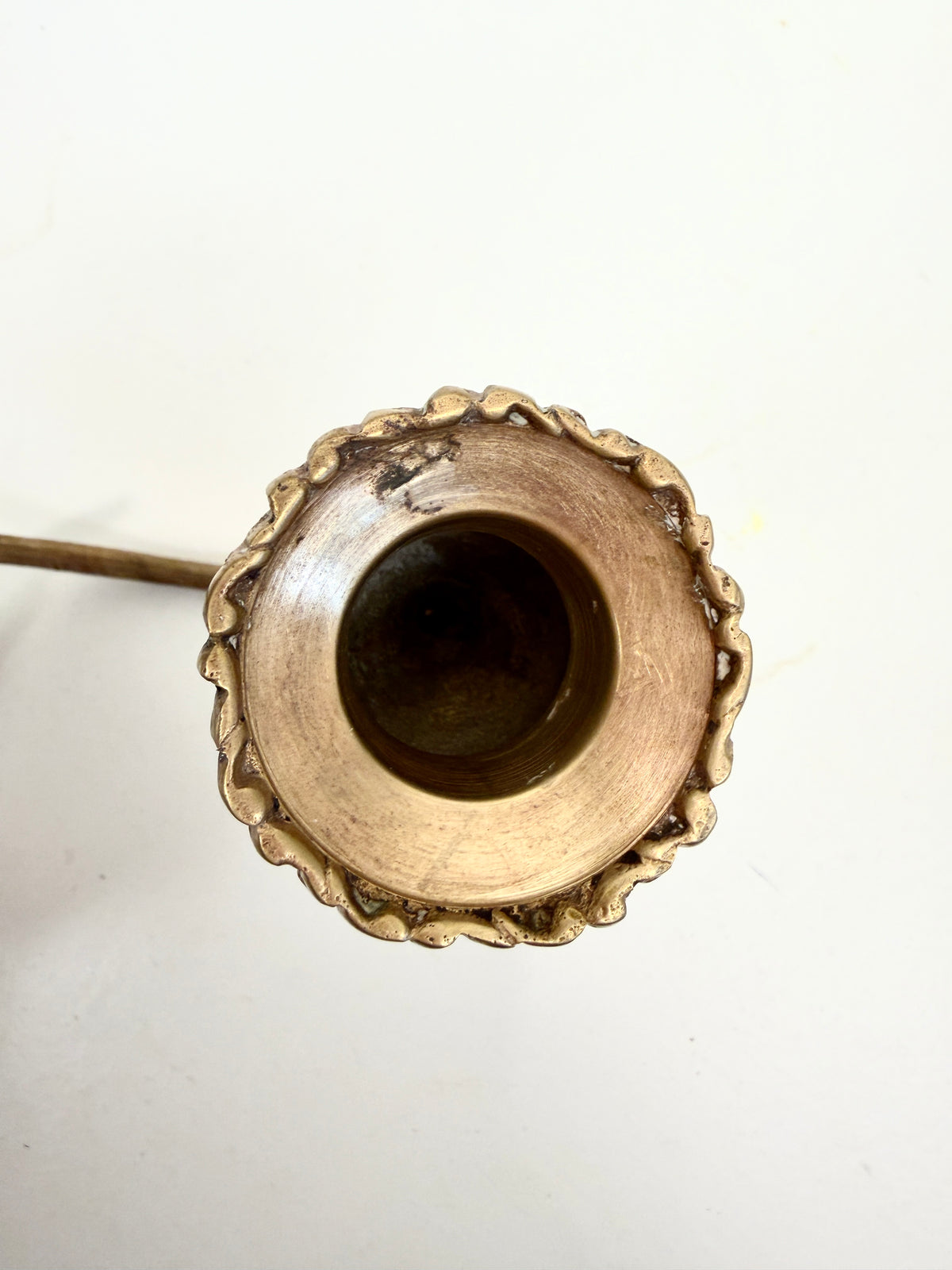 Vintage Brass Double Candle Holder: Wall Sconce