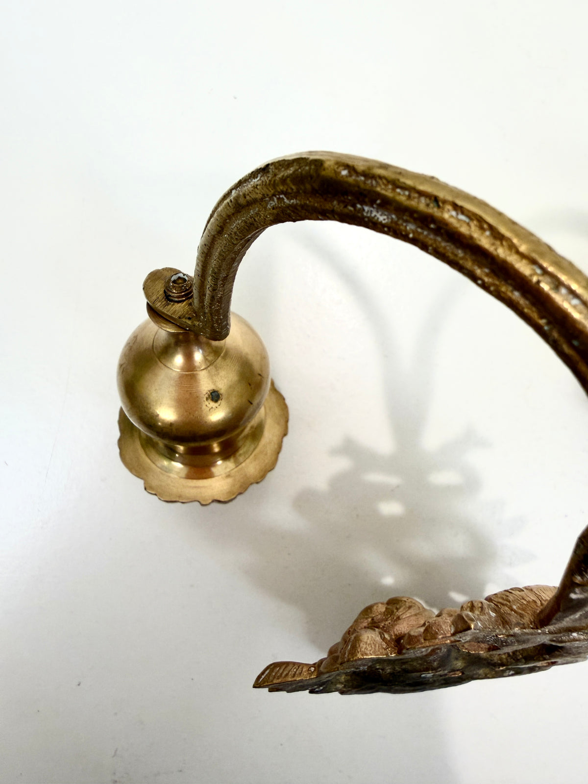 Vintage Brass Double Candle Holder: Wall Sconce