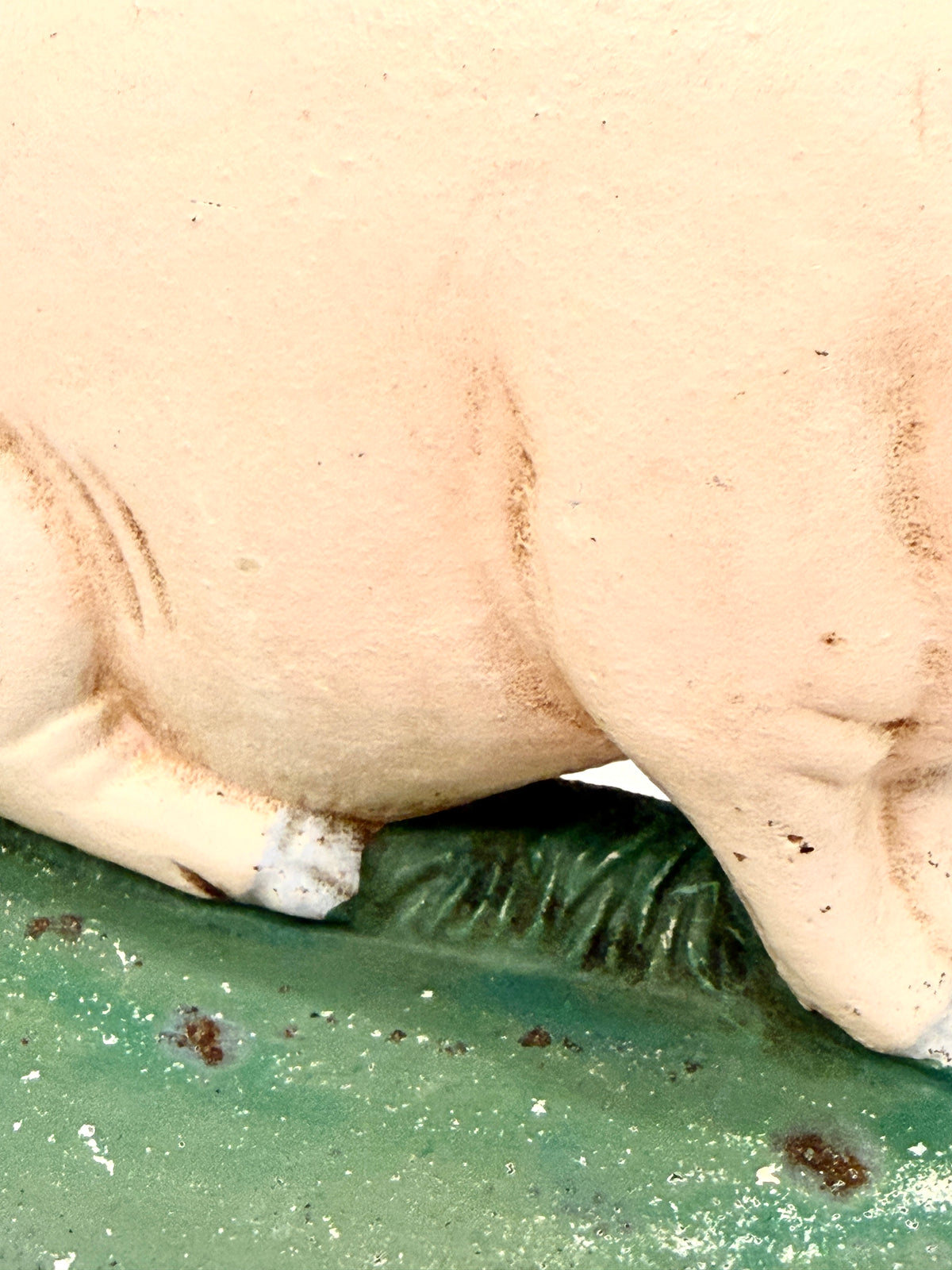 Vintage Pig Doorstop: Cast Iron