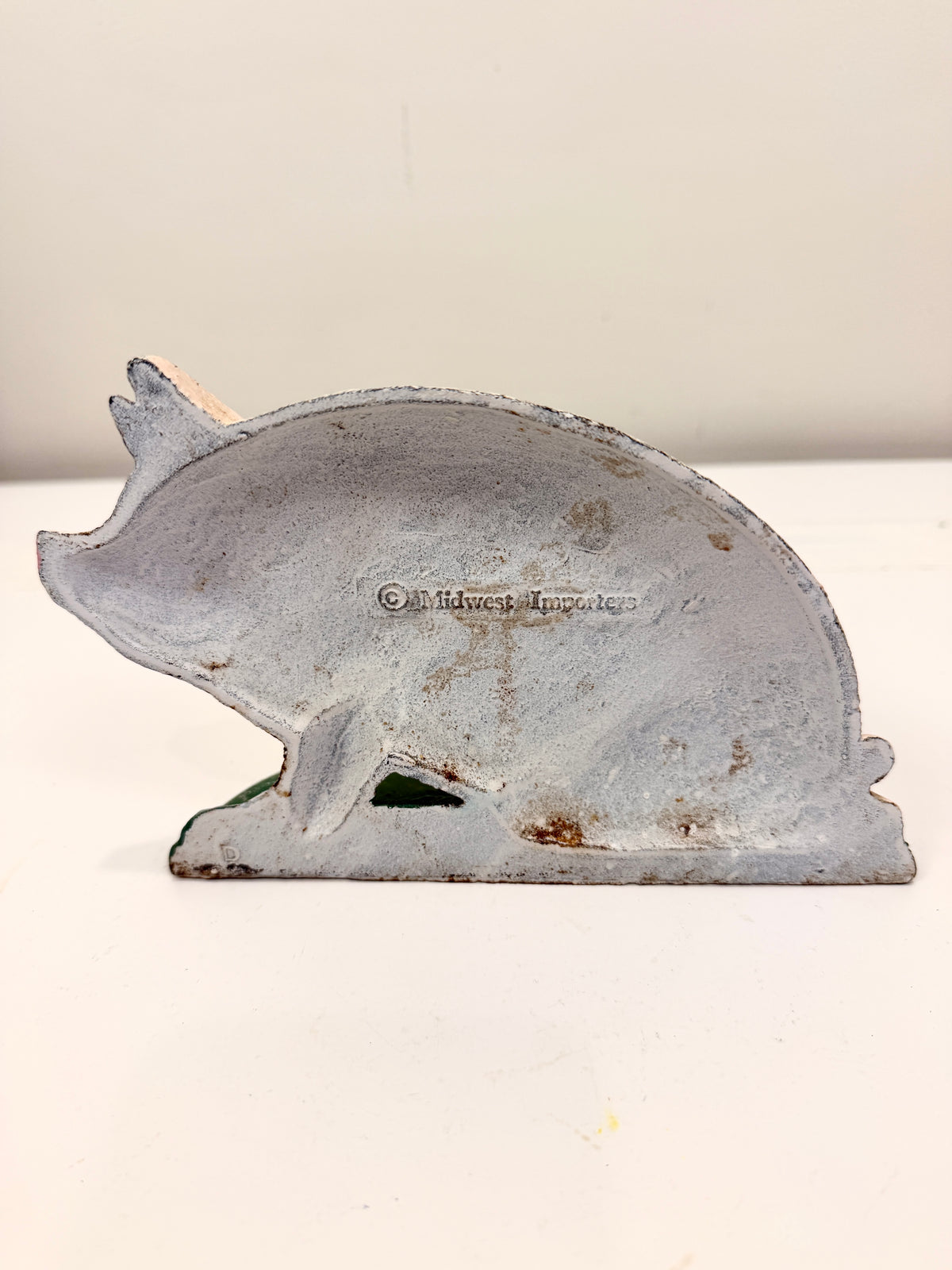 Vintage Pig Doorstop: Cast Iron