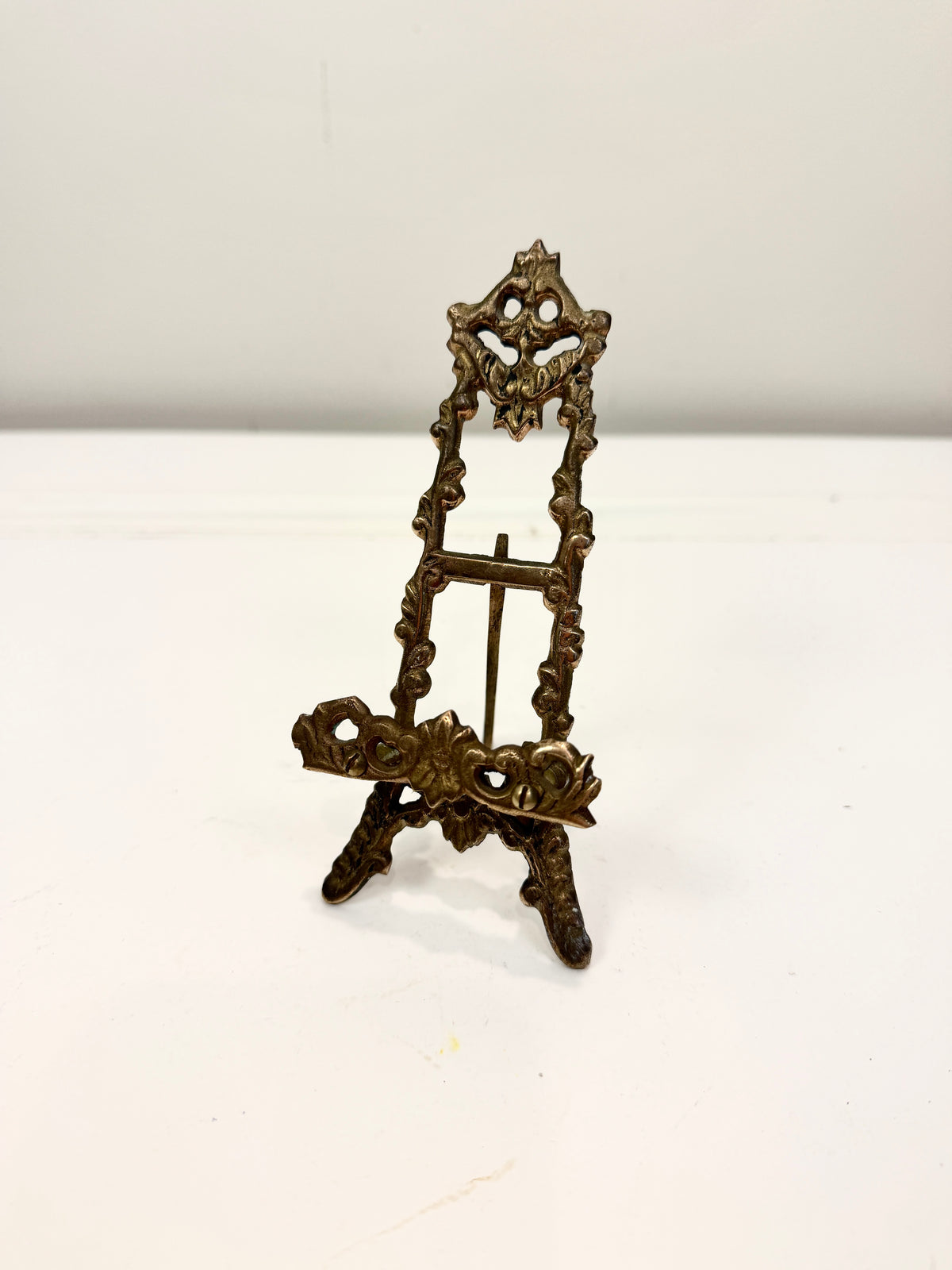 Vintage Petite Brass Easel