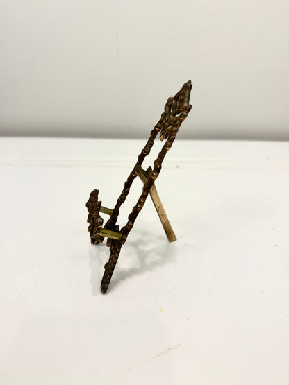 Vintage Petite Brass Easel