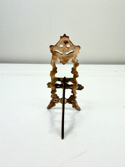 Vintage Petite Brass Easel