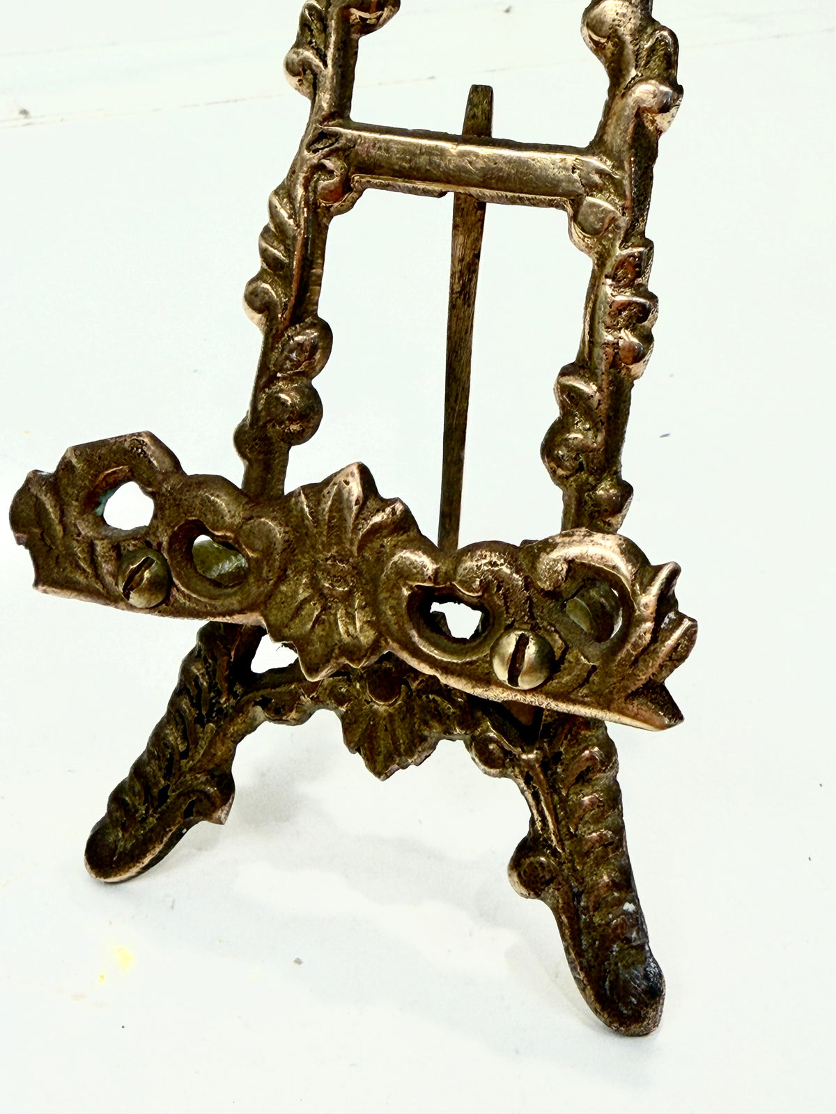 Vintage Petite Brass Easel
