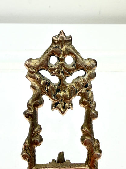 Vintage Petite Brass Easel