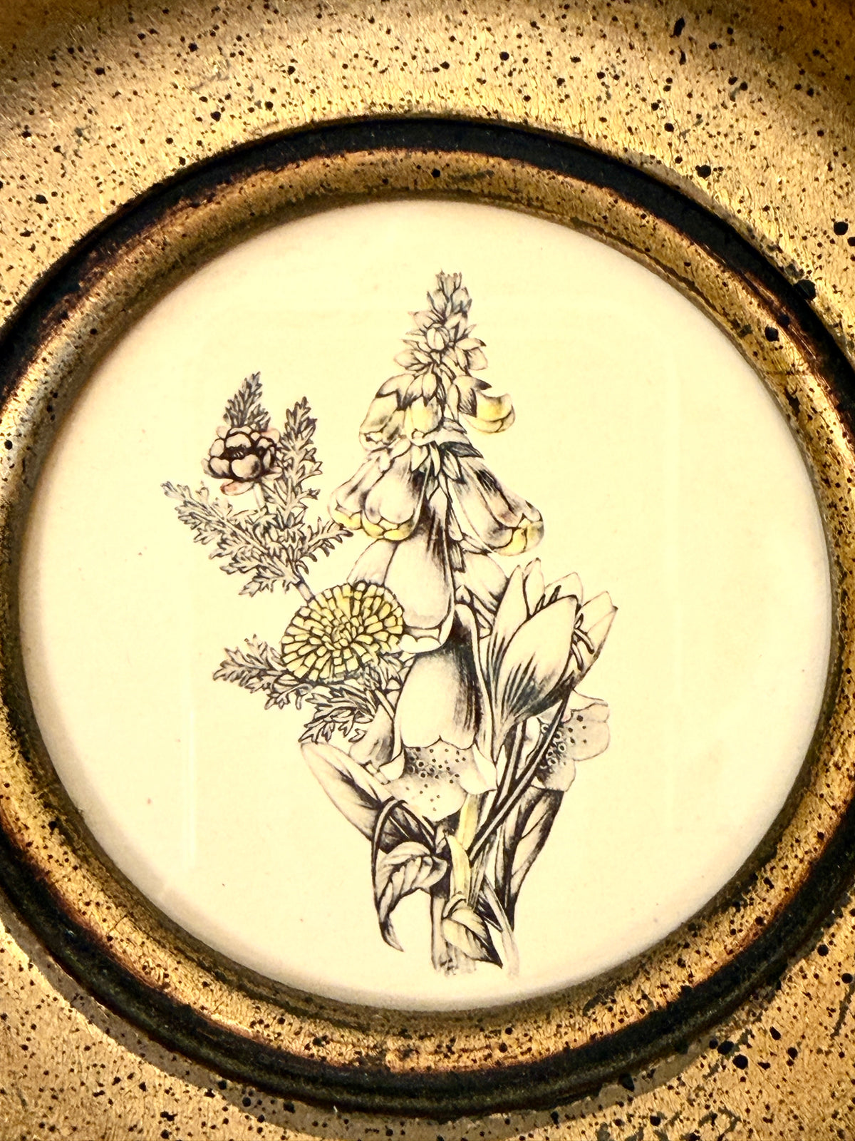 Vintage Small Botanicals: Gilt  Frames