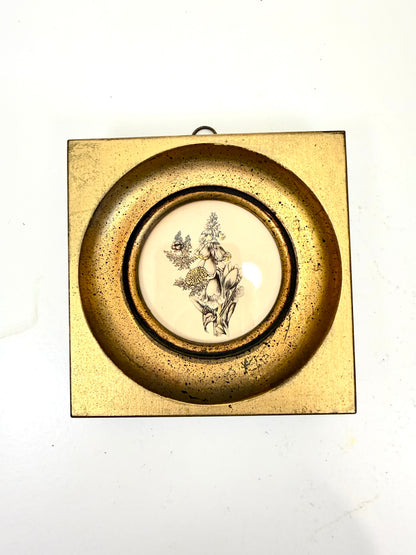 Vintage Small Botanicals: Gilt  Frames