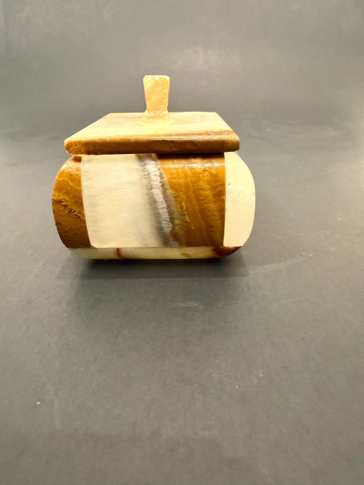Vintage Onyx Box: Small Jewelry Box