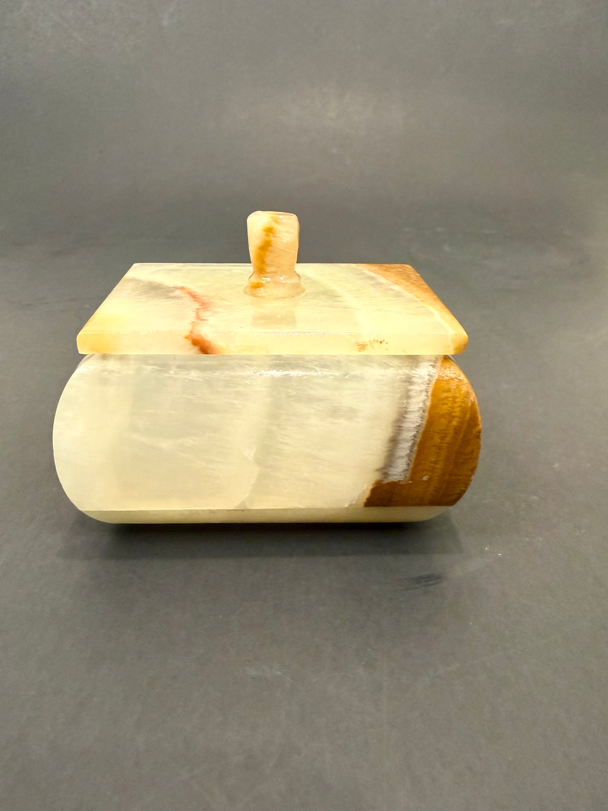 Vintage Onyx Box: Small Jewelry Box