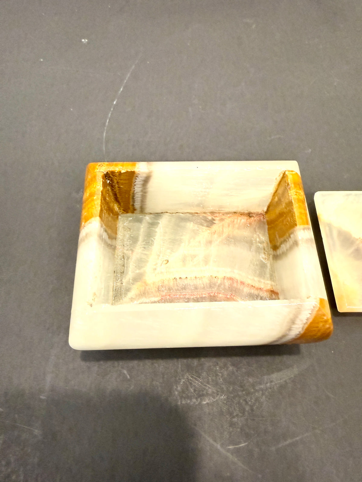 Vintage Onyx Box: Small Jewelry Box