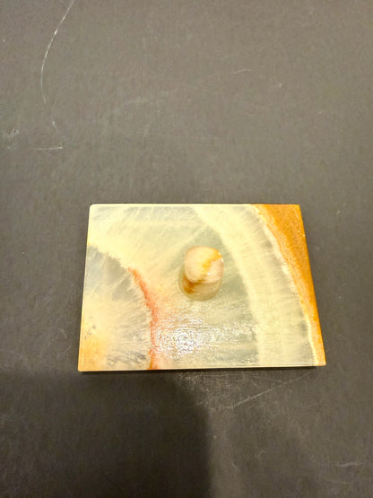 Vintage Onyx Box: Small Jewelry Box