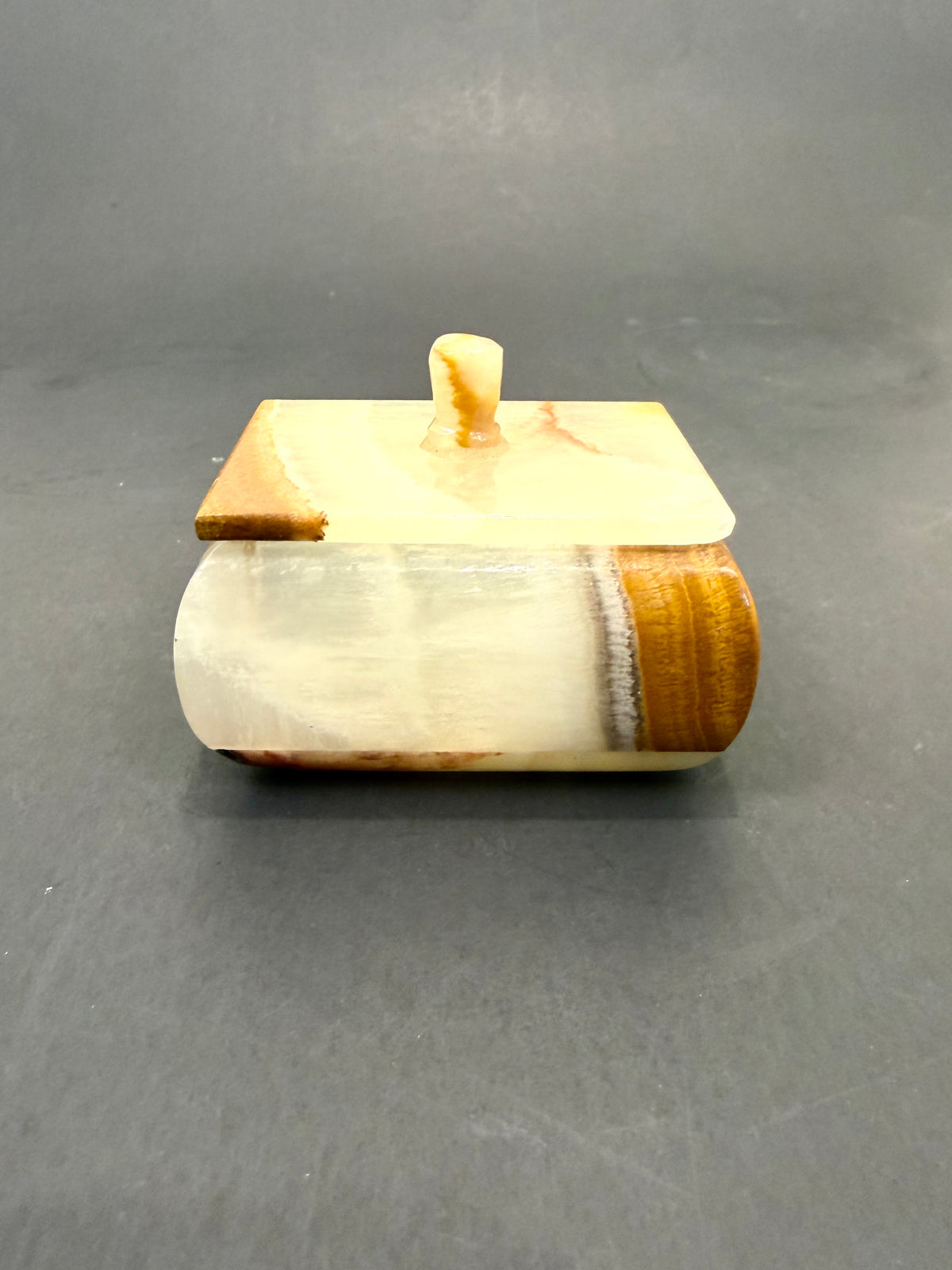 Vintage Onyx Box: Small Jewelry Box