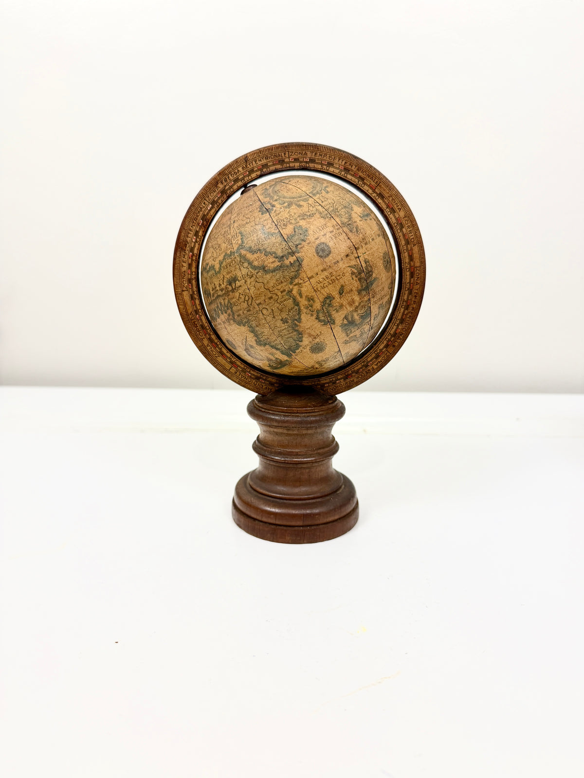 Vintage Old World Globe:  Italy
