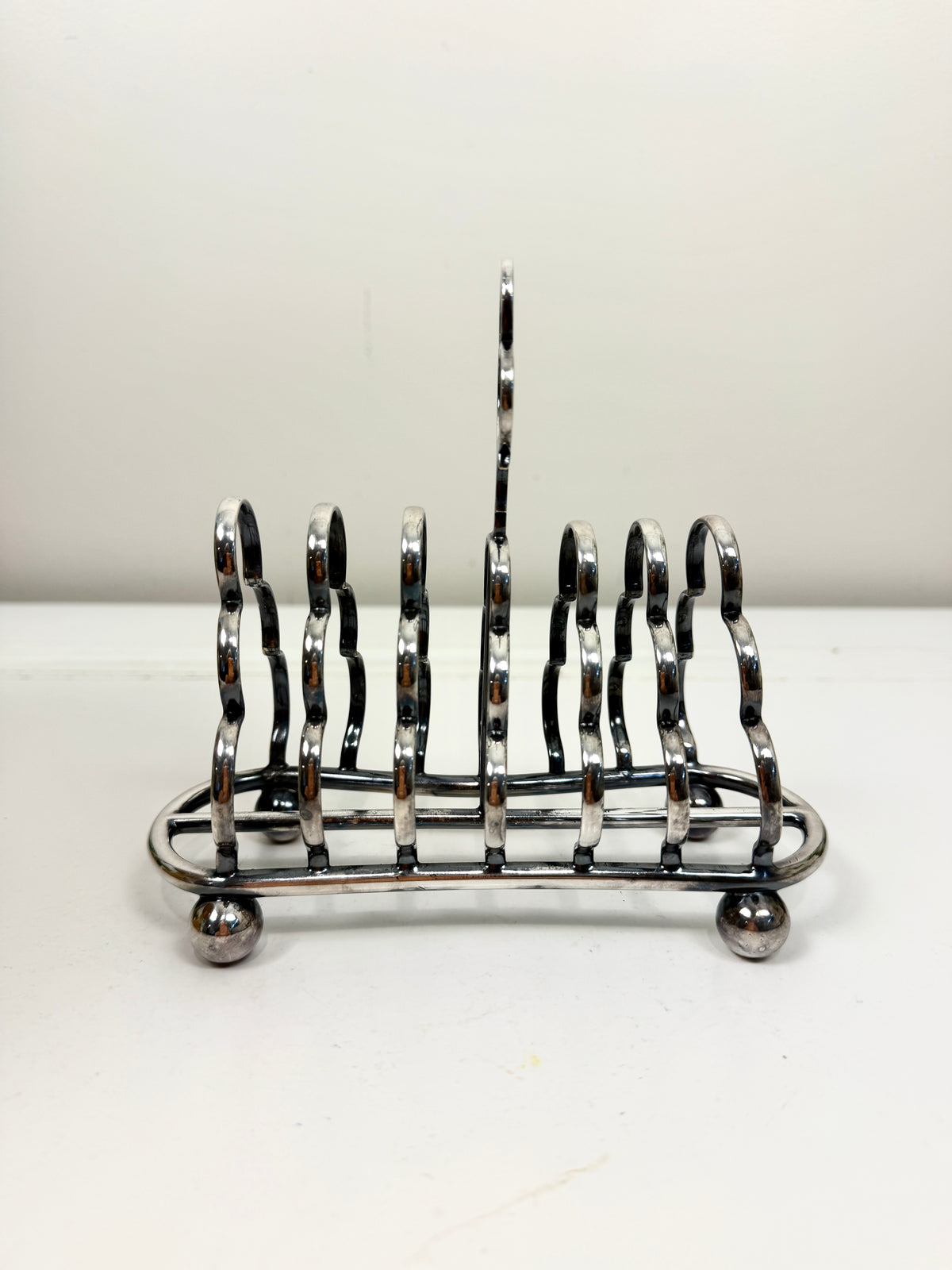 Vintage Toast Rack: Silverplate