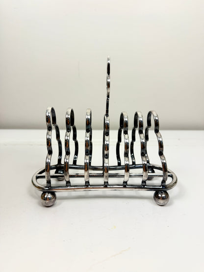 Vintage Toast Rack: Silverplate