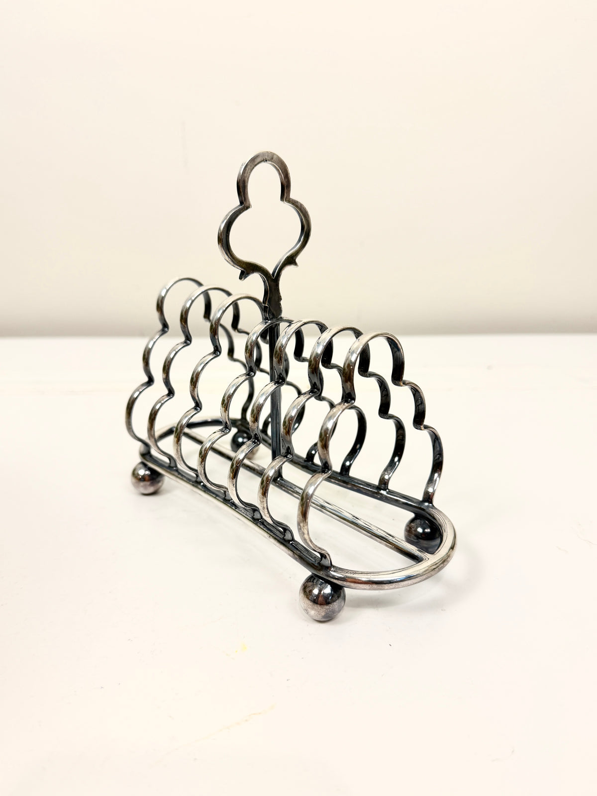 Vintage Toast Rack: Silverplate