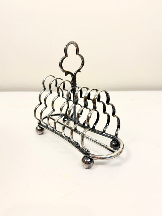 Vintage Toast Rack: Silverplate