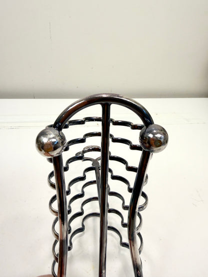 Vintage Toast Rack: Silverplate