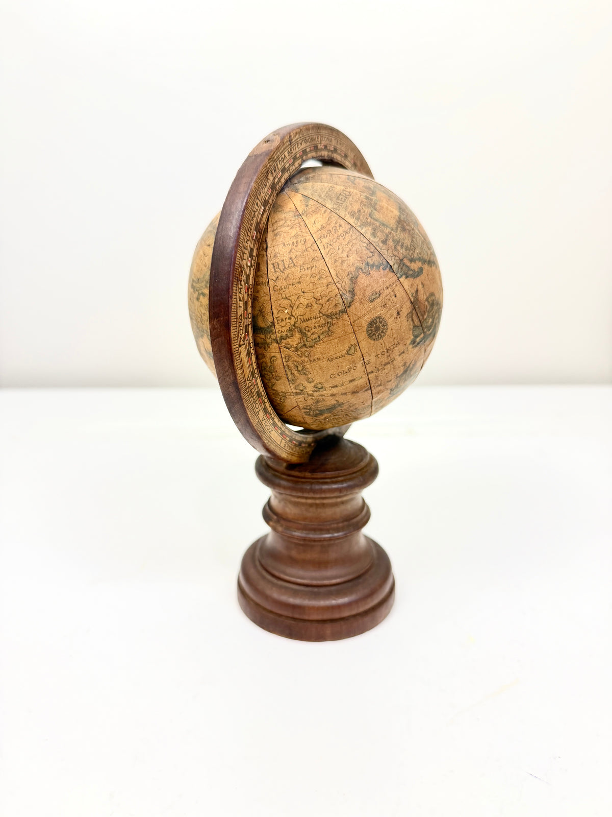Vintage Old World Globe:  Italy